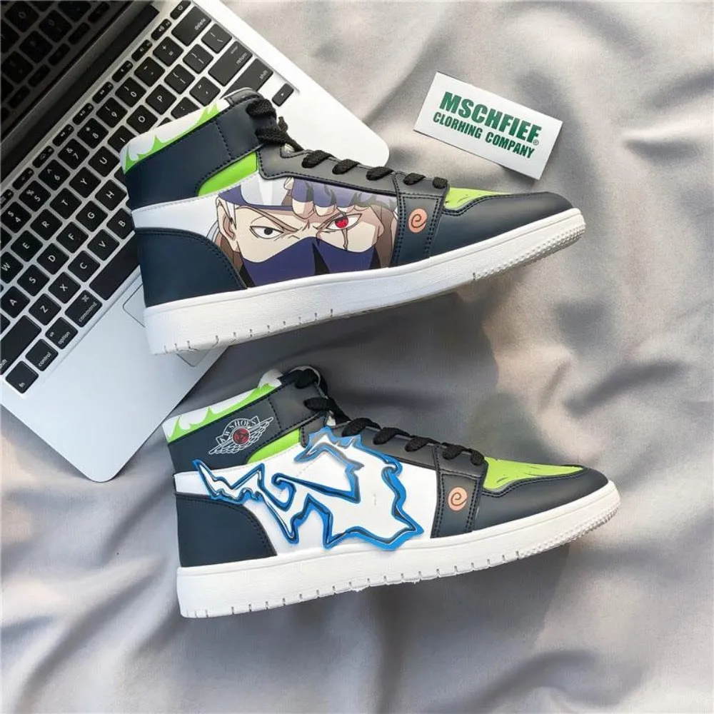 Japanese Naruto Gaara Anime Character Custom Hip Hop Sneaker Shoes For Men