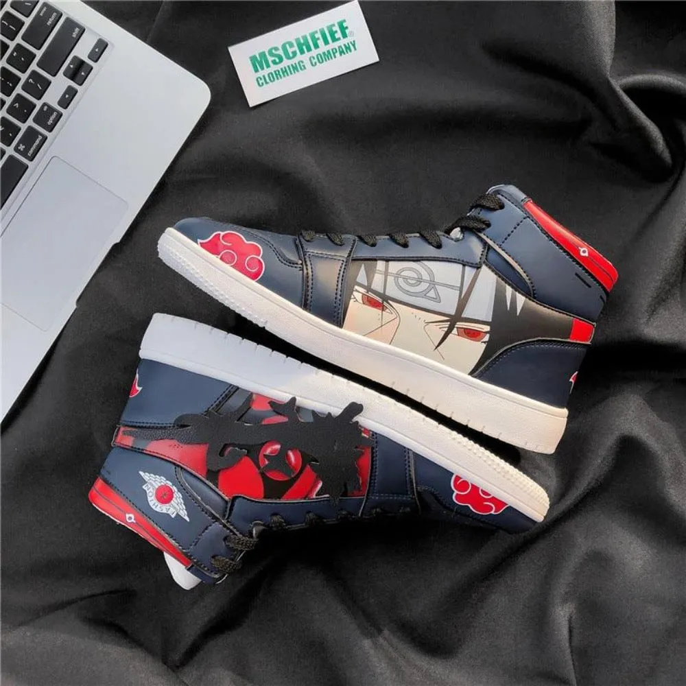 Japanese Naruto Gaara Anime Character Custom Hip Hop Sneaker Shoes For Men
