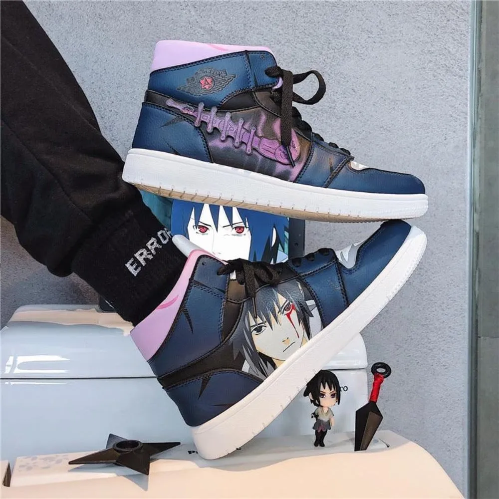 Japanese Naruto Gaara Anime Character Custom Hip Hop Sneaker Shoes For Men