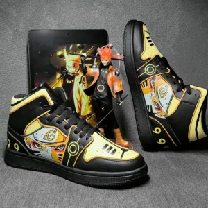 Japanese Naruto Gaara Anime Character Custom Hip Hop Sneaker Shoes For Men
