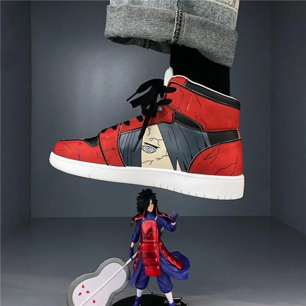 Japanese Naruto Gaara Anime Character Custom Hip Hop Sneaker Shoes For Men