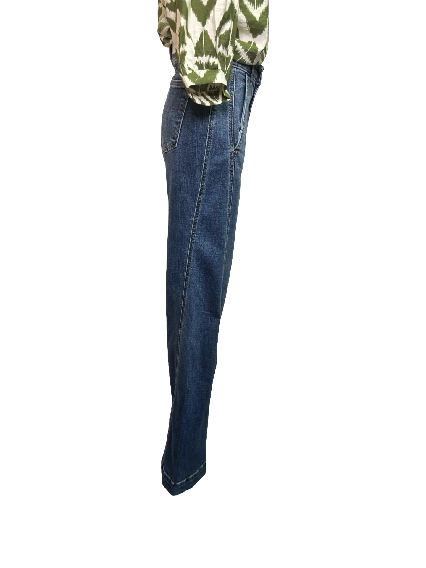 Judy Blue HW Trouser Wide Leg Jean