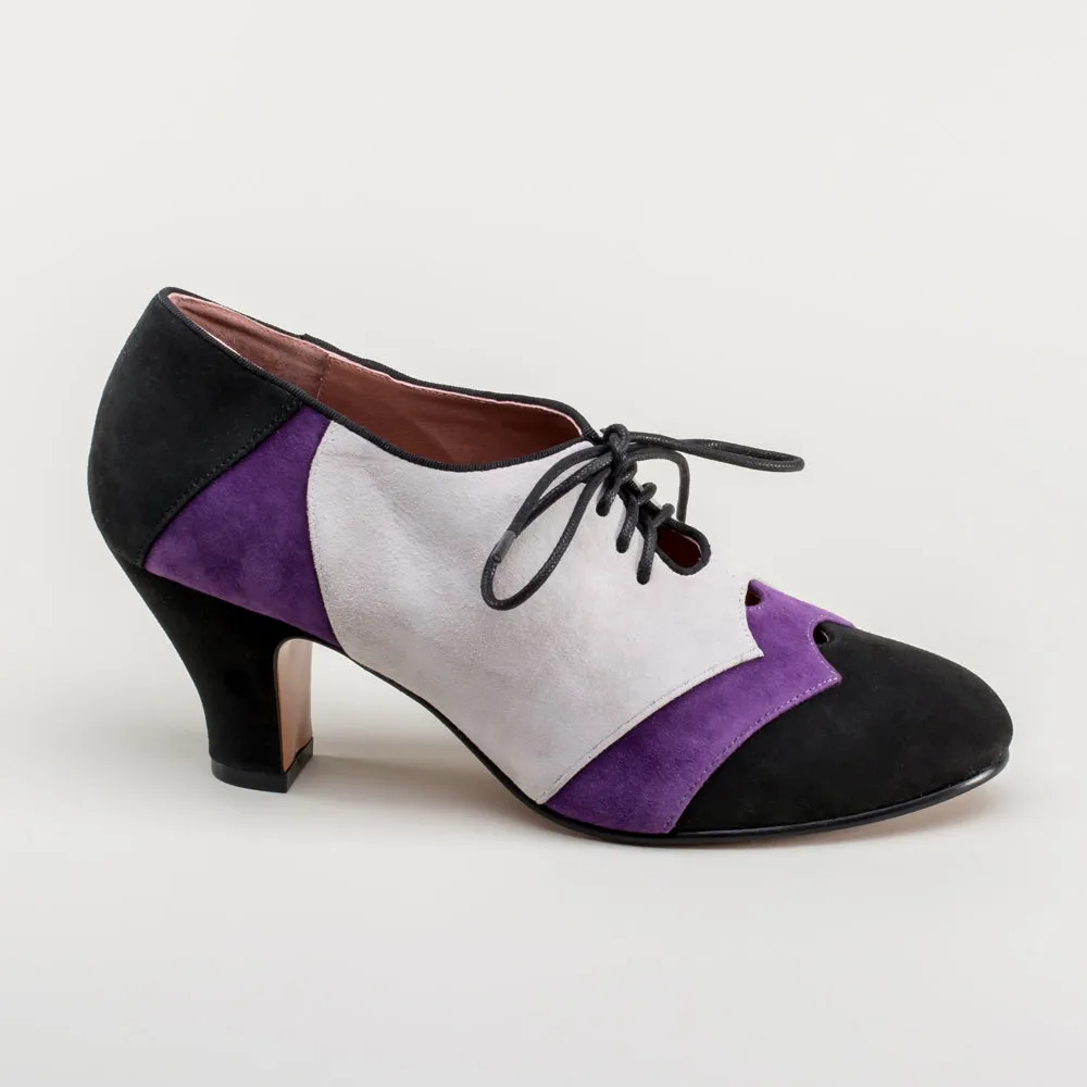 Karolina Women's Retro Oxfords (Black/Purple/Grey)