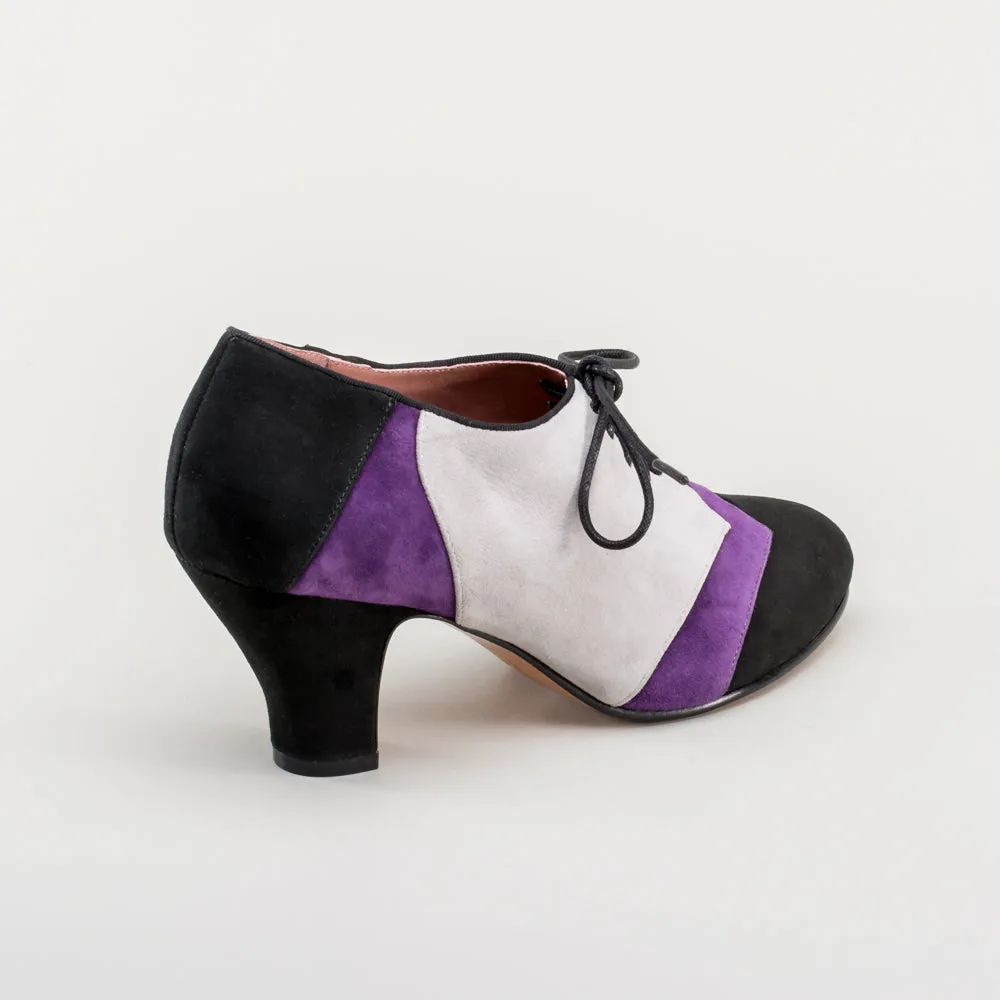 Karolina Women's Retro Oxfords (Black/Purple/Grey)