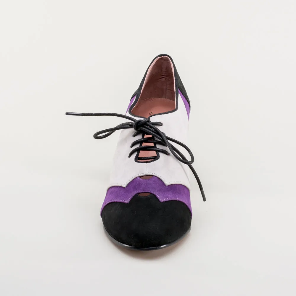 Karolina Women's Retro Oxfords (Black/Purple/Grey)