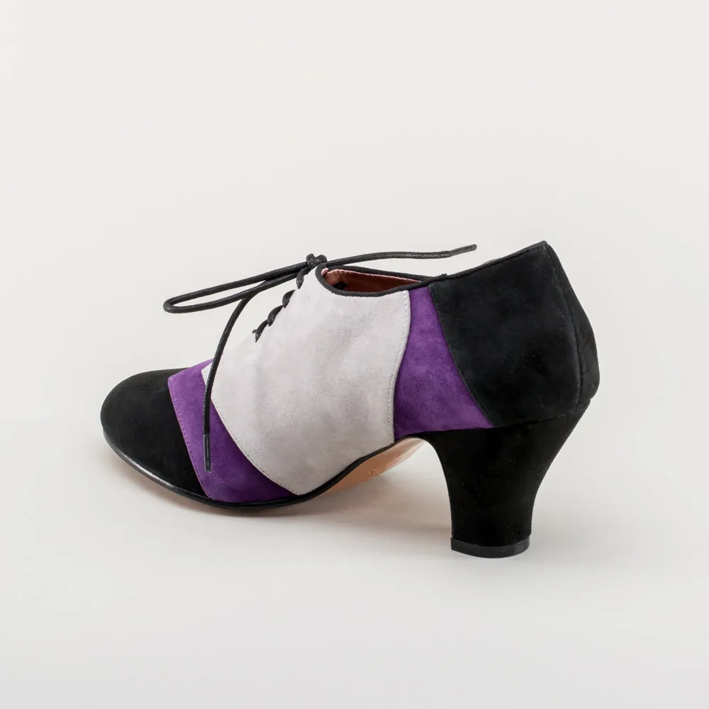 Karolina Women's Retro Oxfords (Black/Purple/Grey)