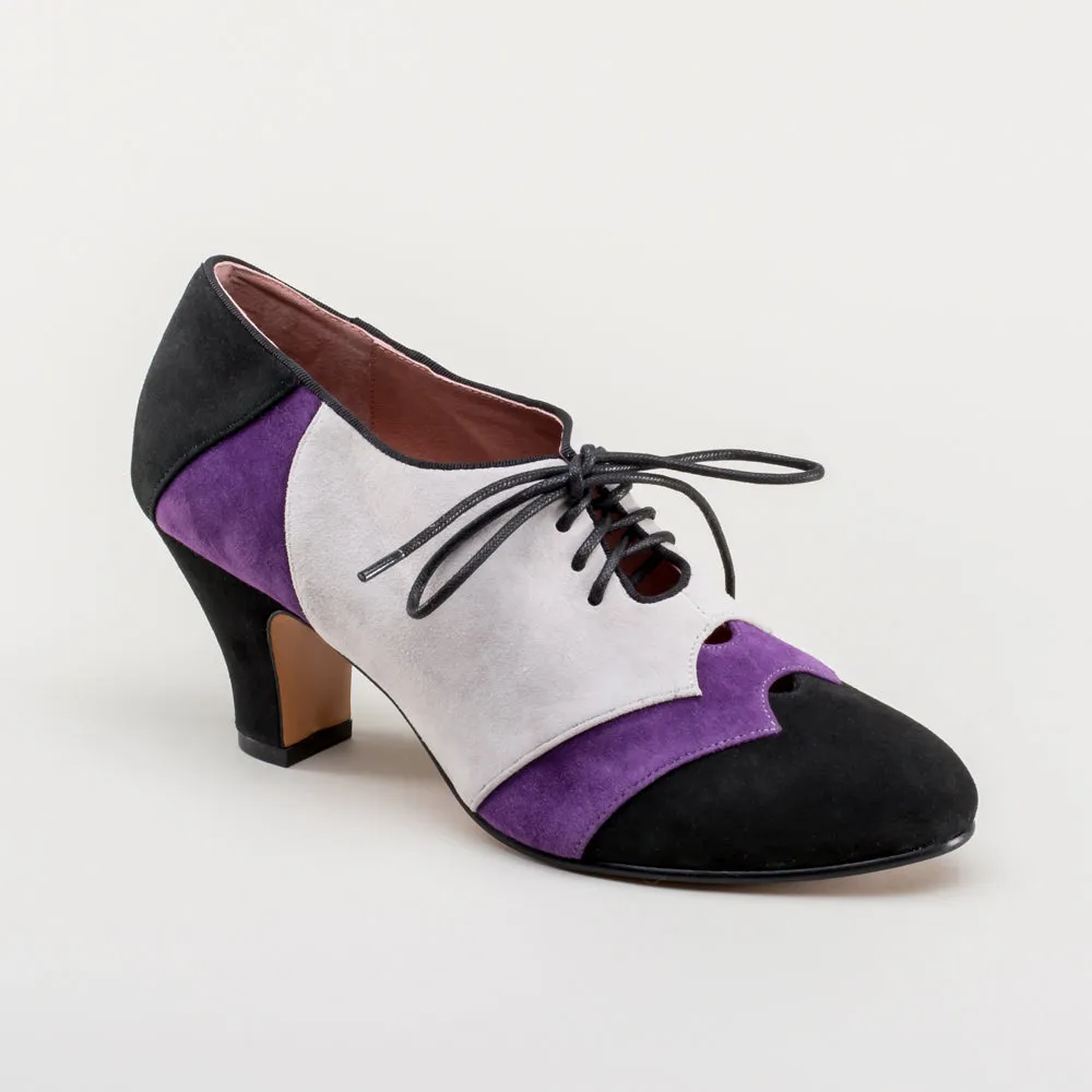 Karolina Women's Retro Oxfords (Black/Purple/Grey)