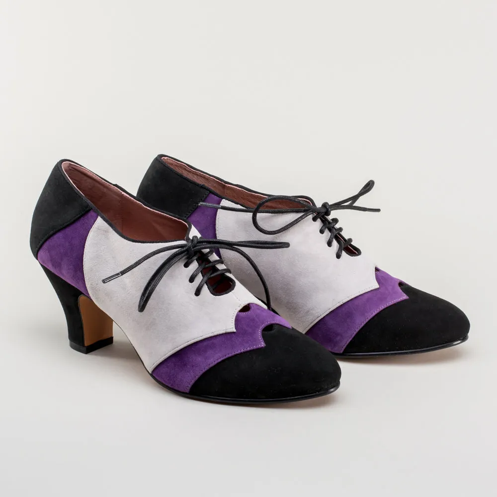 Karolina Women's Retro Oxfords (Black/Purple/Grey)