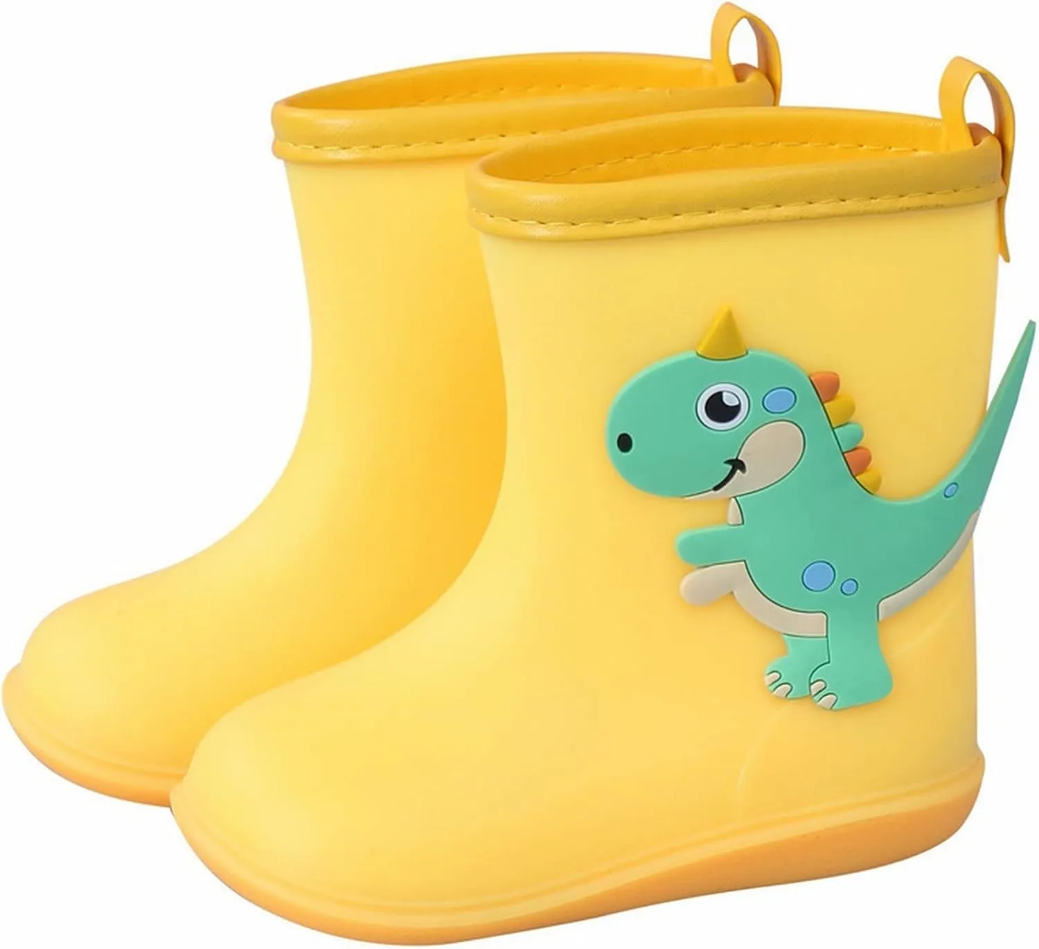 Kids Dinosaur Rain Boots for Boys Girls Cute Mud Boots Waterproof Toddler Lightweight Soft Easy On Rainboots