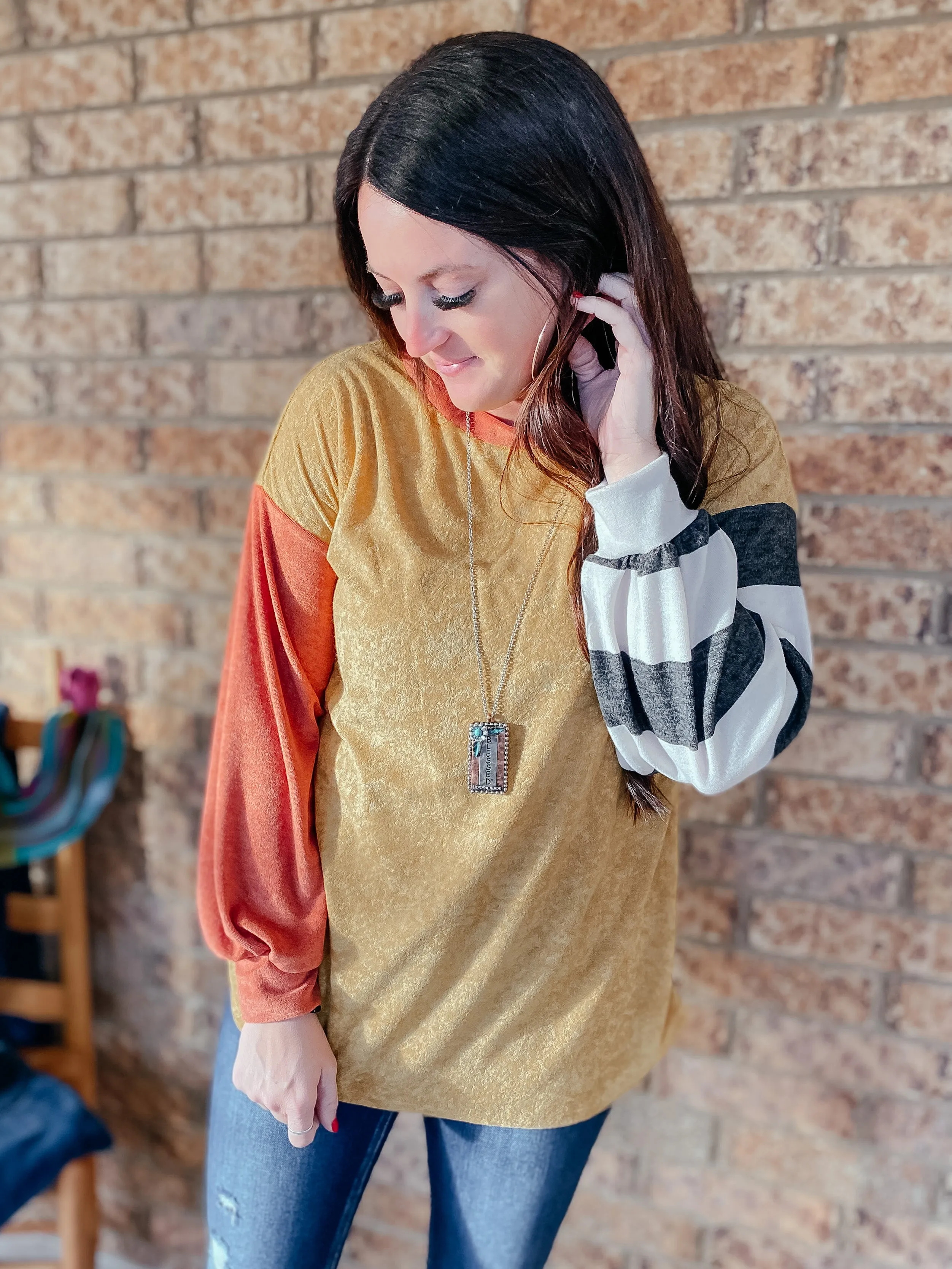 Kirby Terry Knit Pullover Top