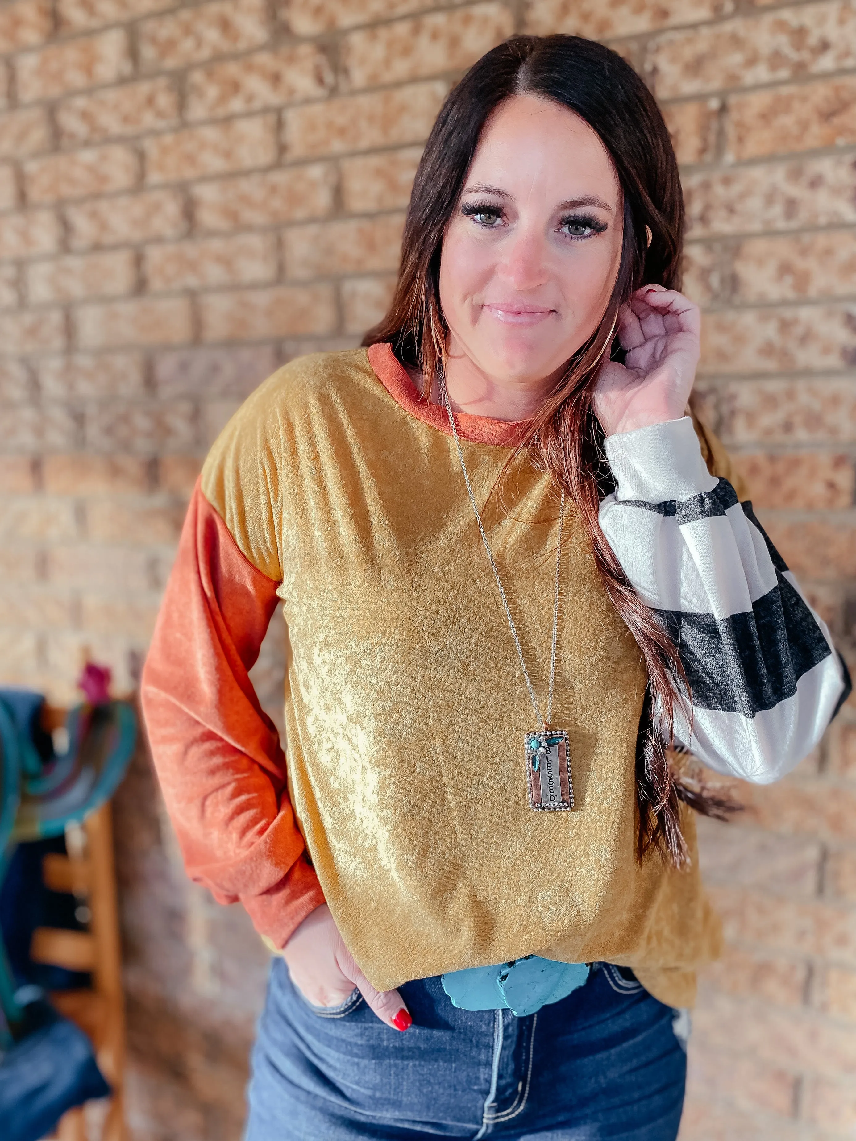 Kirby Terry Knit Pullover Top