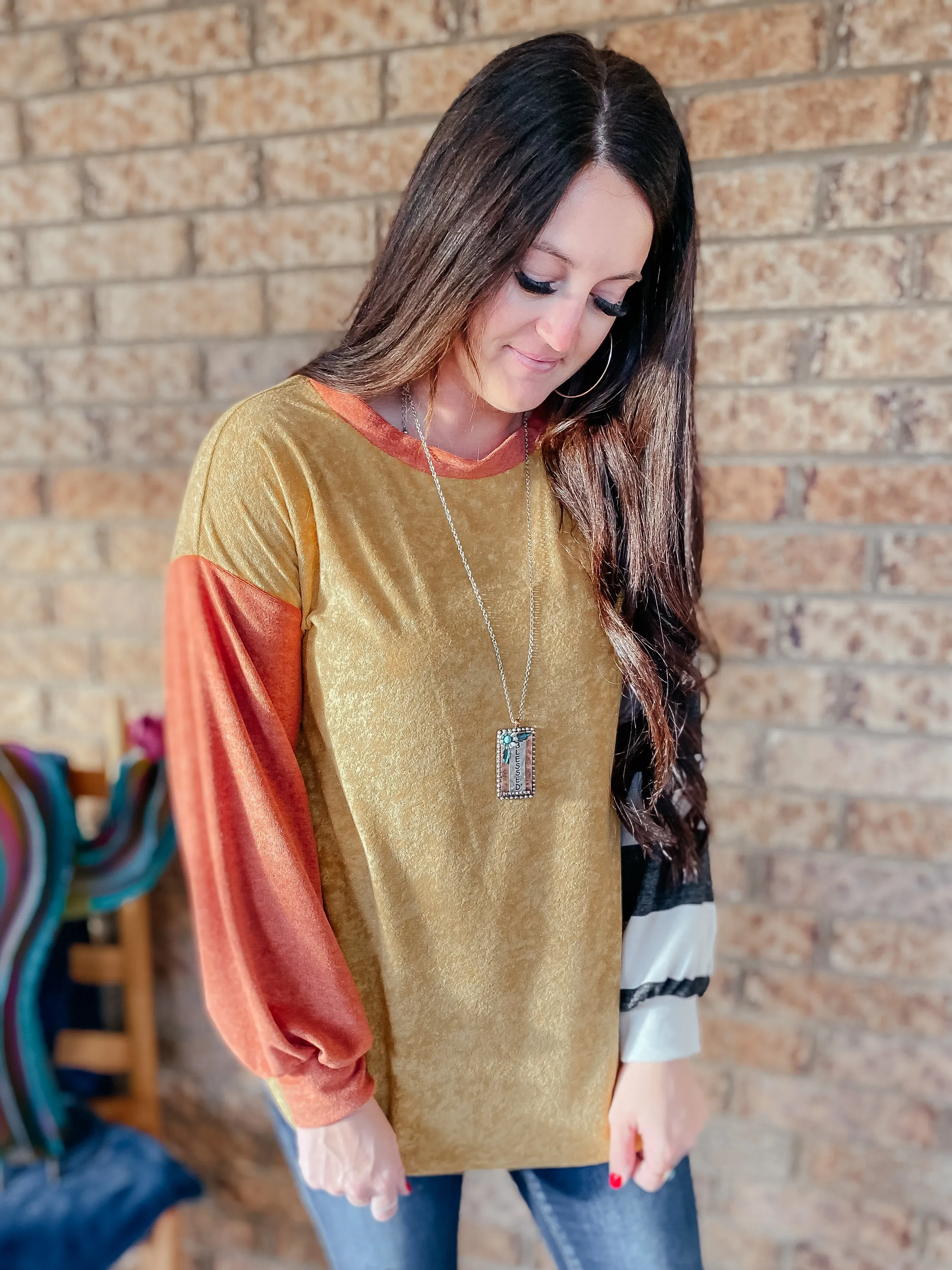 Kirby Terry Knit Pullover Top