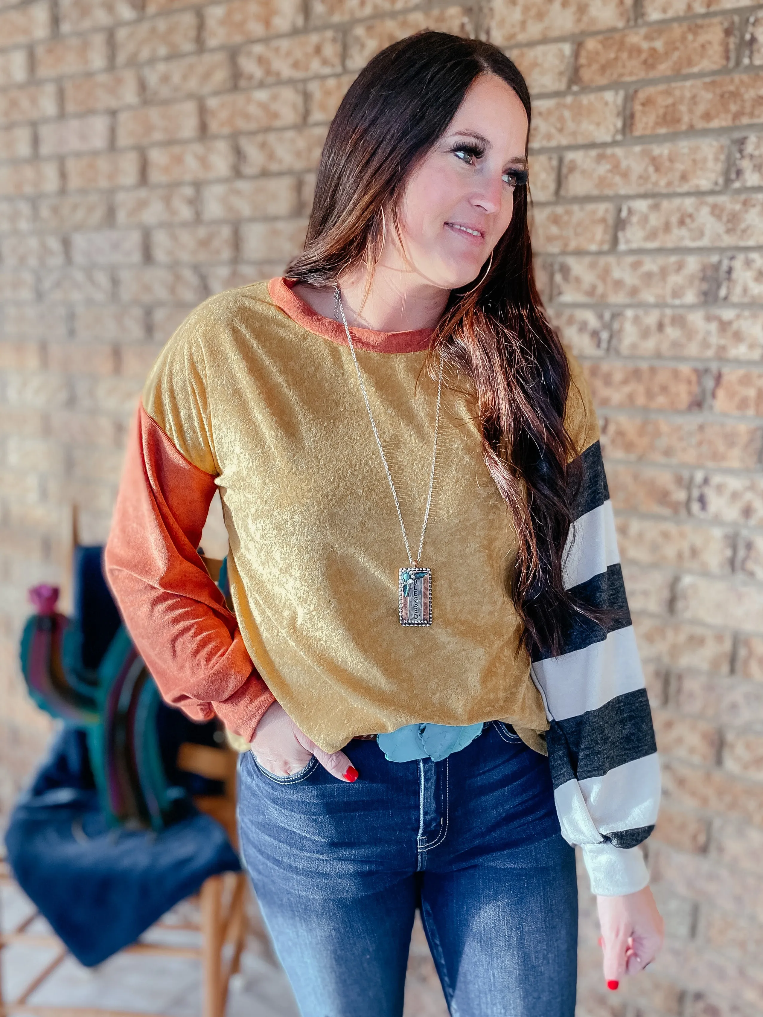 Kirby Terry Knit Pullover Top