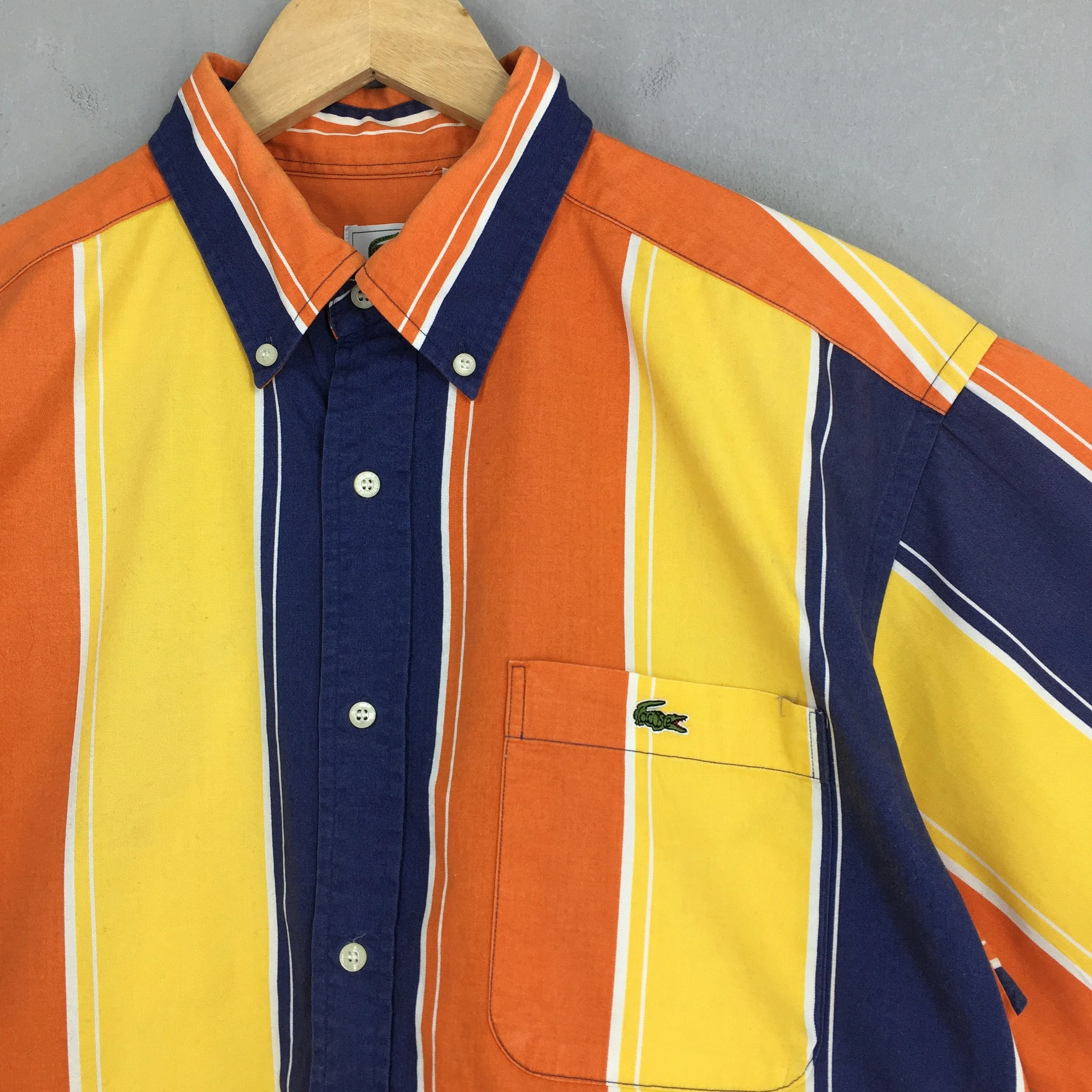 Lacoste Stripes Multicolor Oxfords Shirt Large