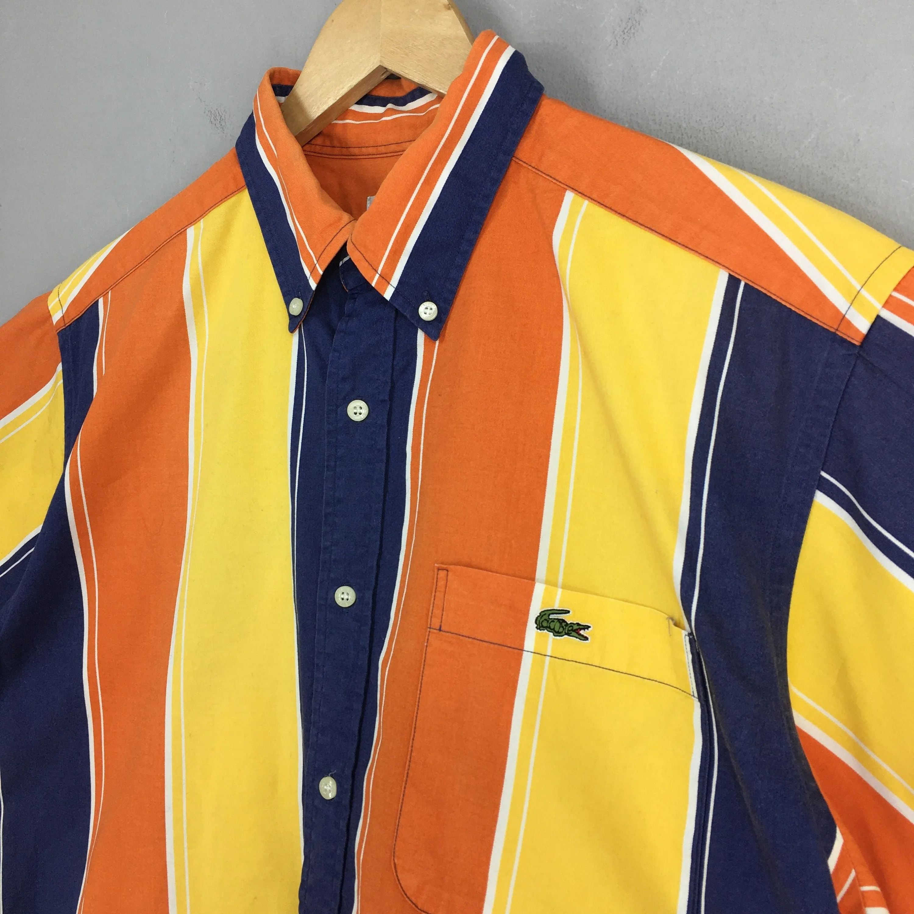 Lacoste Stripes Multicolor Oxfords Shirt Large