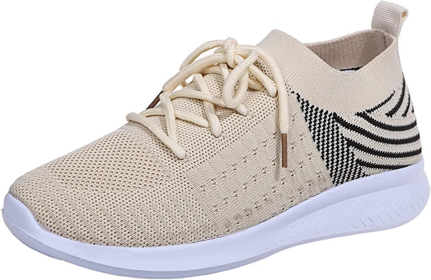 Lausiuoe Sneakers For Women Walking Shoes Comfortable Sock Sneakers Mesh Slip On Air Cushion Platform Loafers