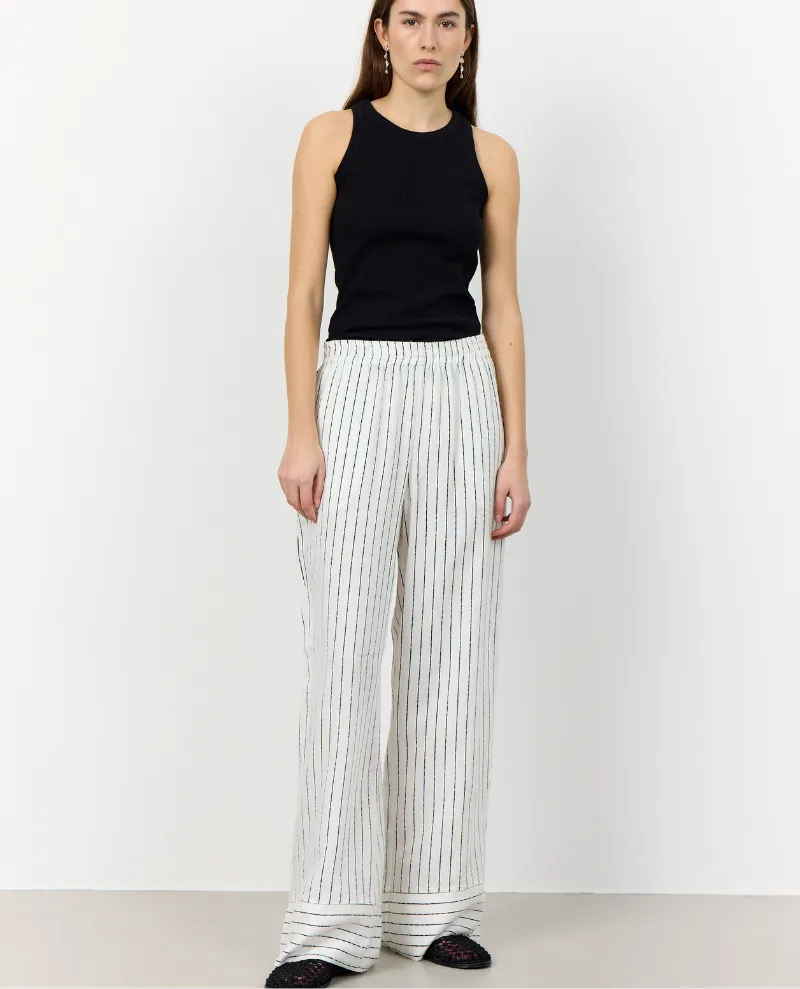 Levete Room Kerry Star White Stripe Trousers