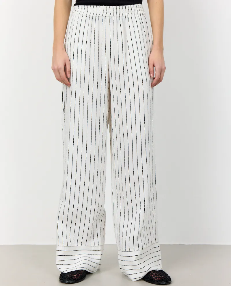 Levete Room Kerry Star White Stripe Trousers