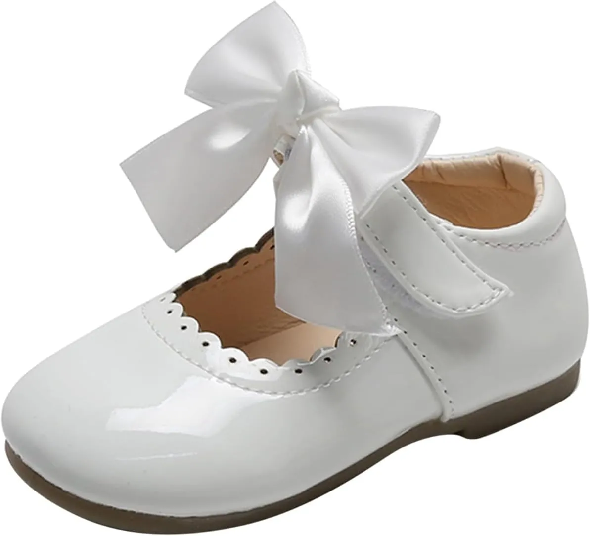 Little Girls Party Dress Shoes Toddler Slip On Mary Jane Ballerina Flats Flower Girl Shoes for School Wedding