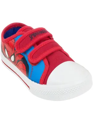 Marvel Boys Red Velcro Trainers