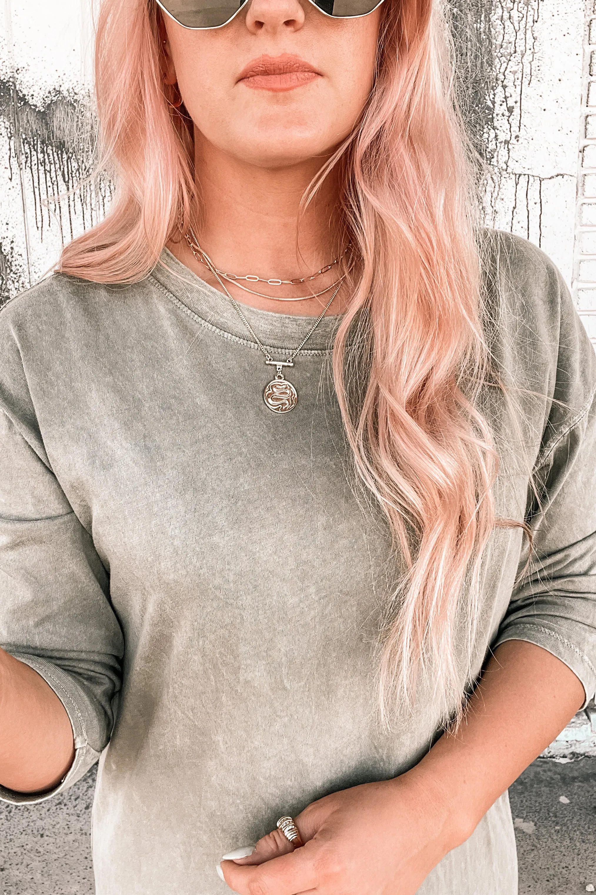 Meet Me Mineral Wash Midi Dress