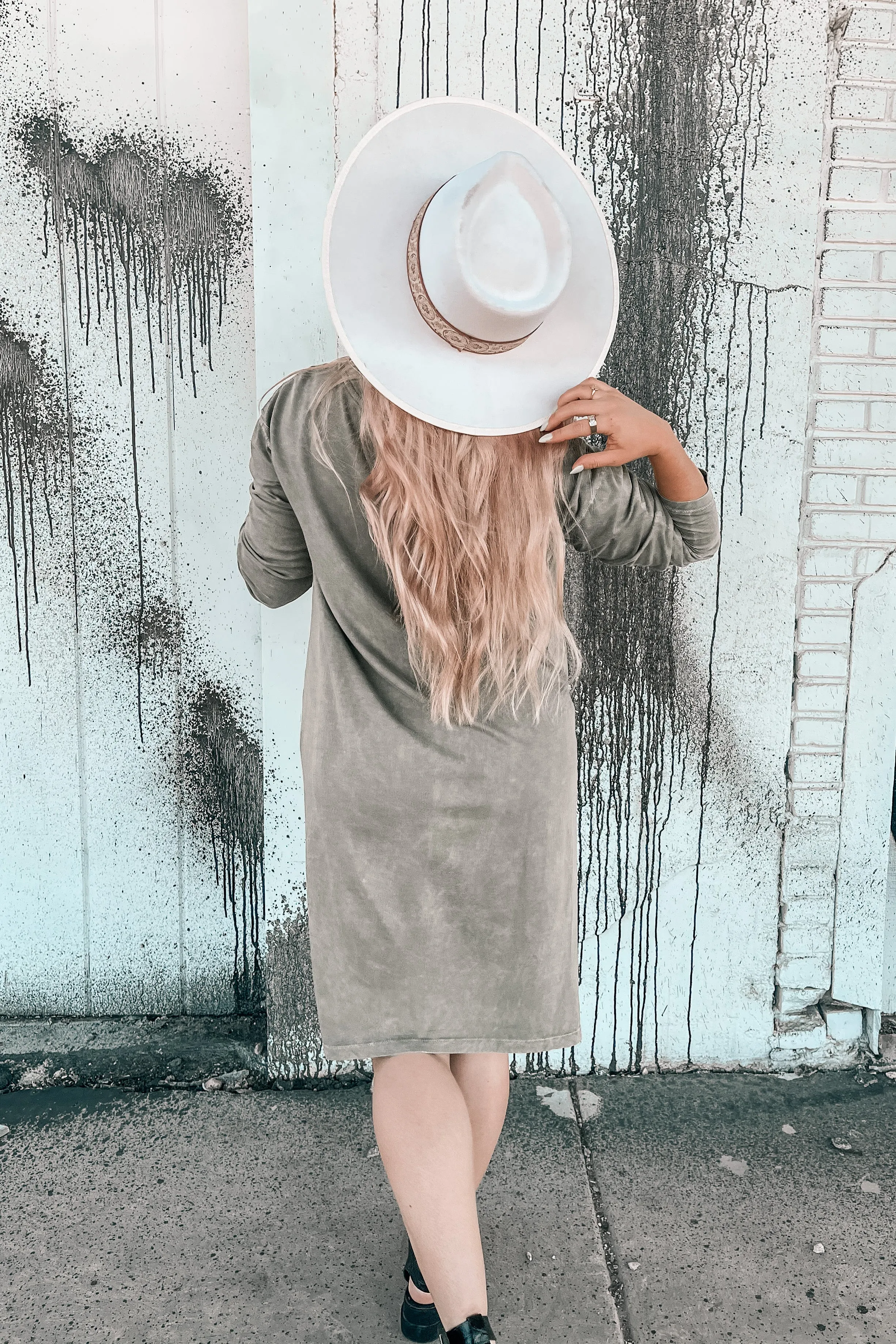 Meet Me Mineral Wash Midi Dress