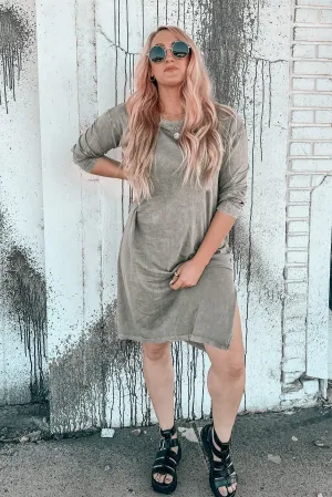Meet Me Mineral Wash Midi Dress