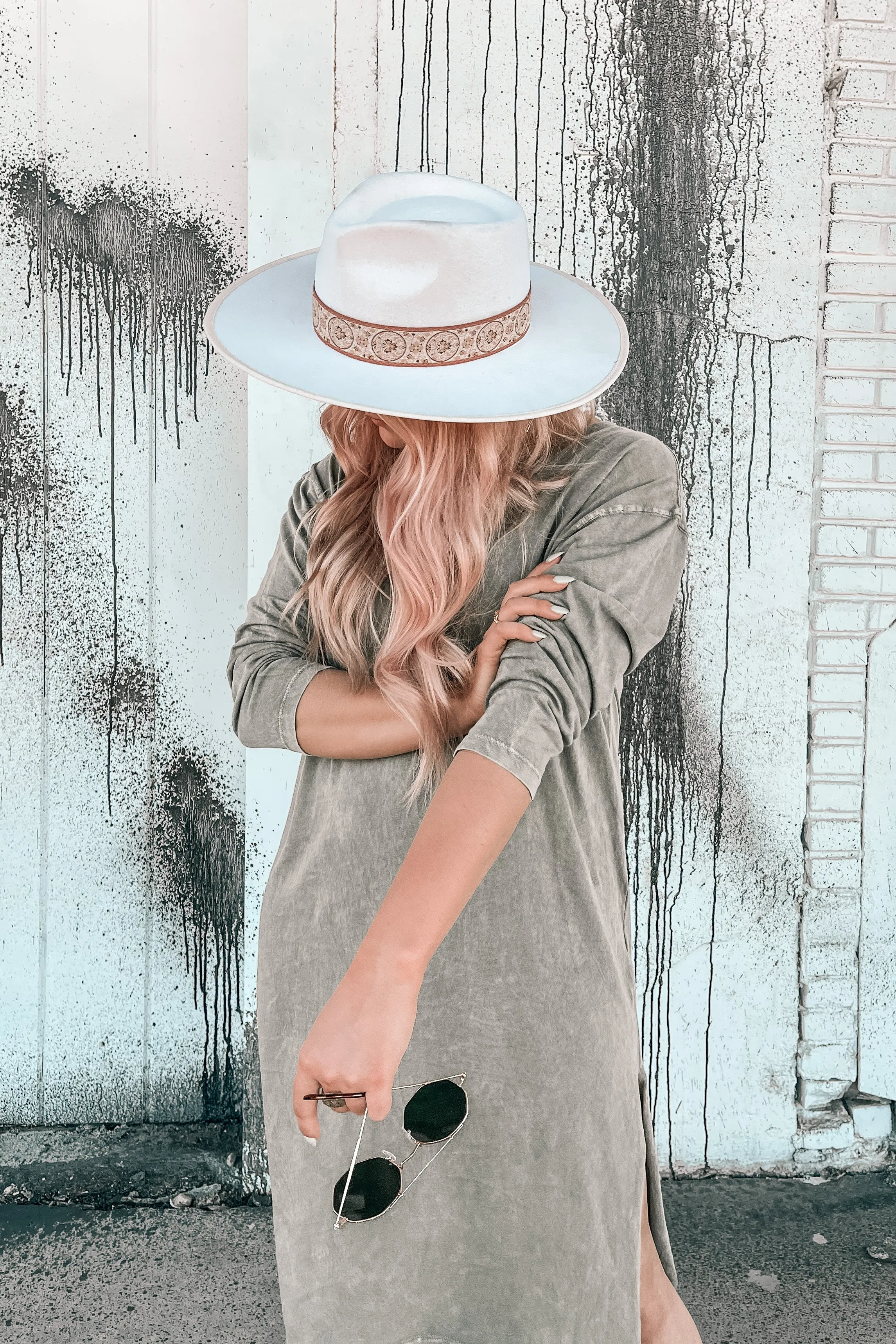 Meet Me Mineral Wash Midi Dress