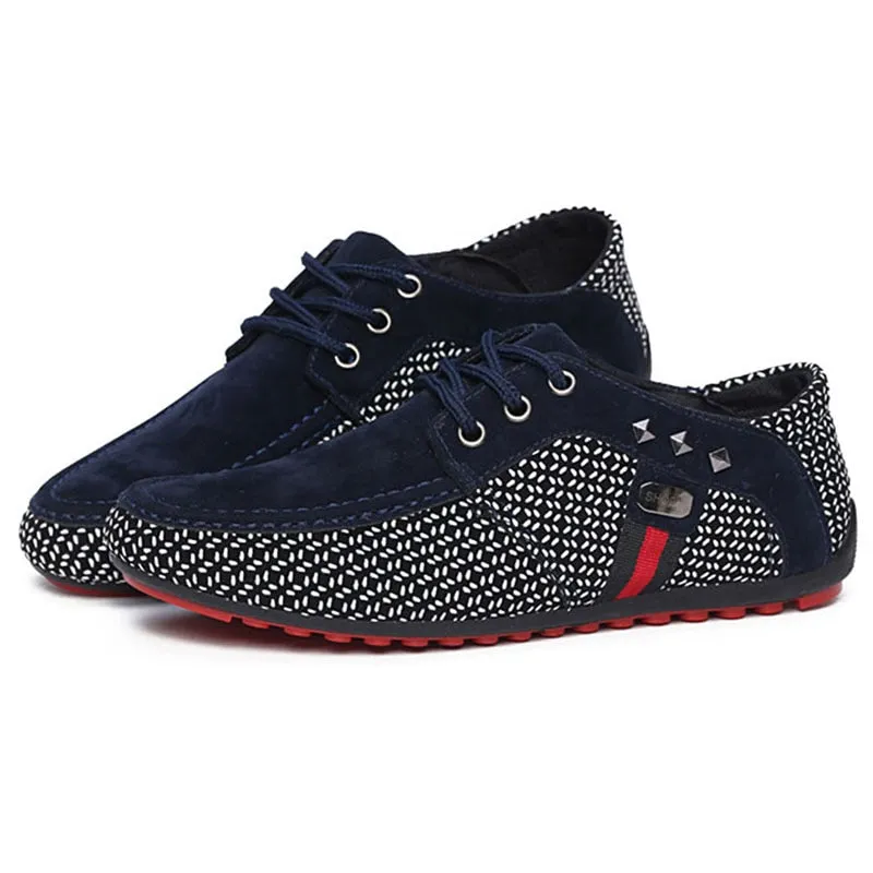 Men Flat Shoes Casual Male Loafers  Formal Shoes Lace Up Casual Shoes