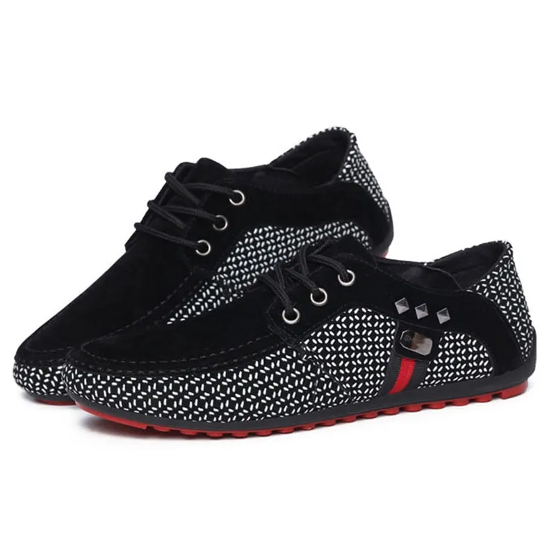 Men Flat Shoes Casual Male Loafers  Formal Shoes Lace Up Casual Shoes