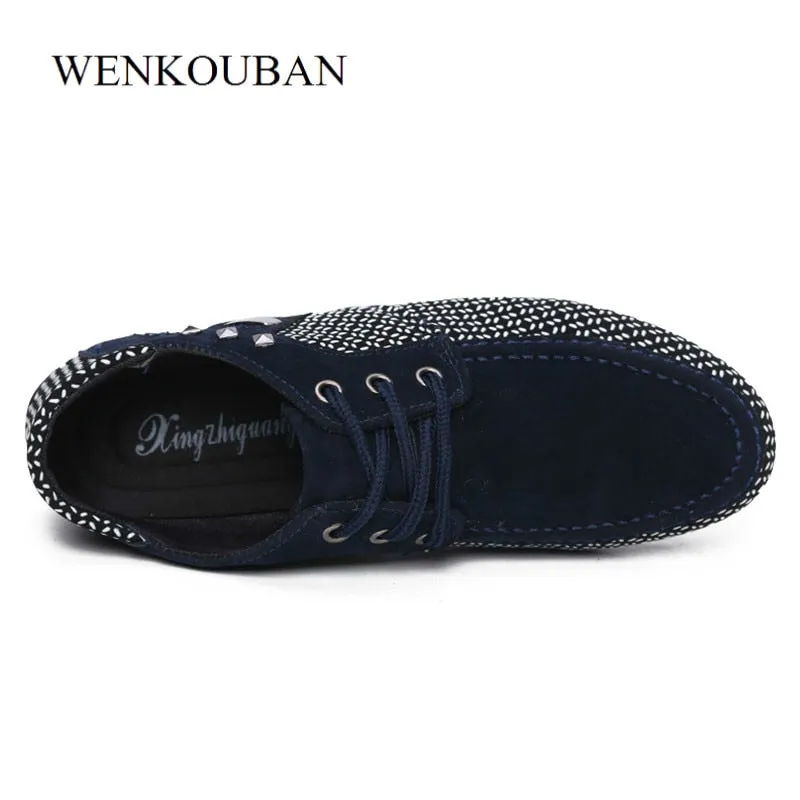 Men Flat Shoes Casual Male Loafers  Formal Shoes Lace Up Casual Shoes