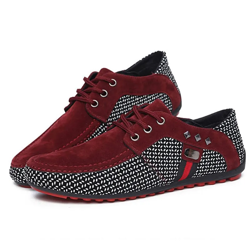 Men Flat Shoes Casual Male Loafers  Formal Shoes Lace Up Casual Shoes