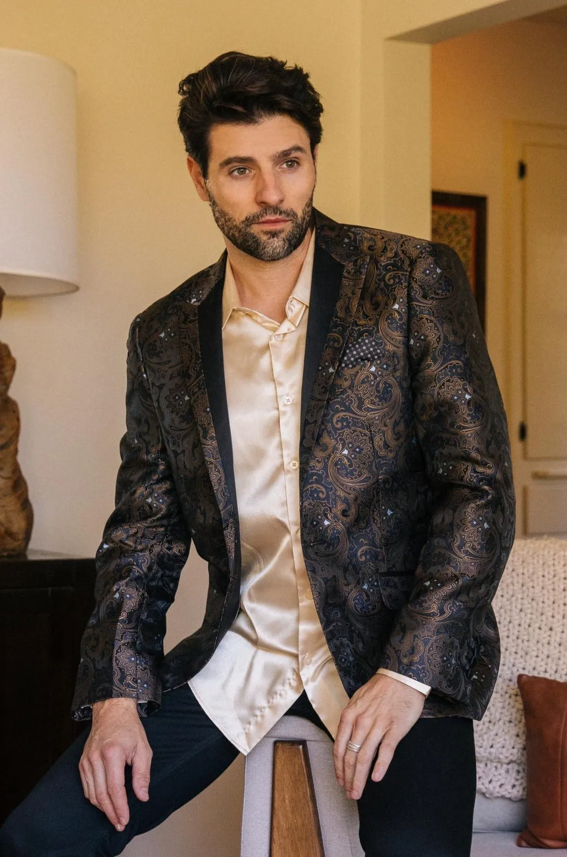 Mens Modern Fit Evening Blazer from Platini Fashion