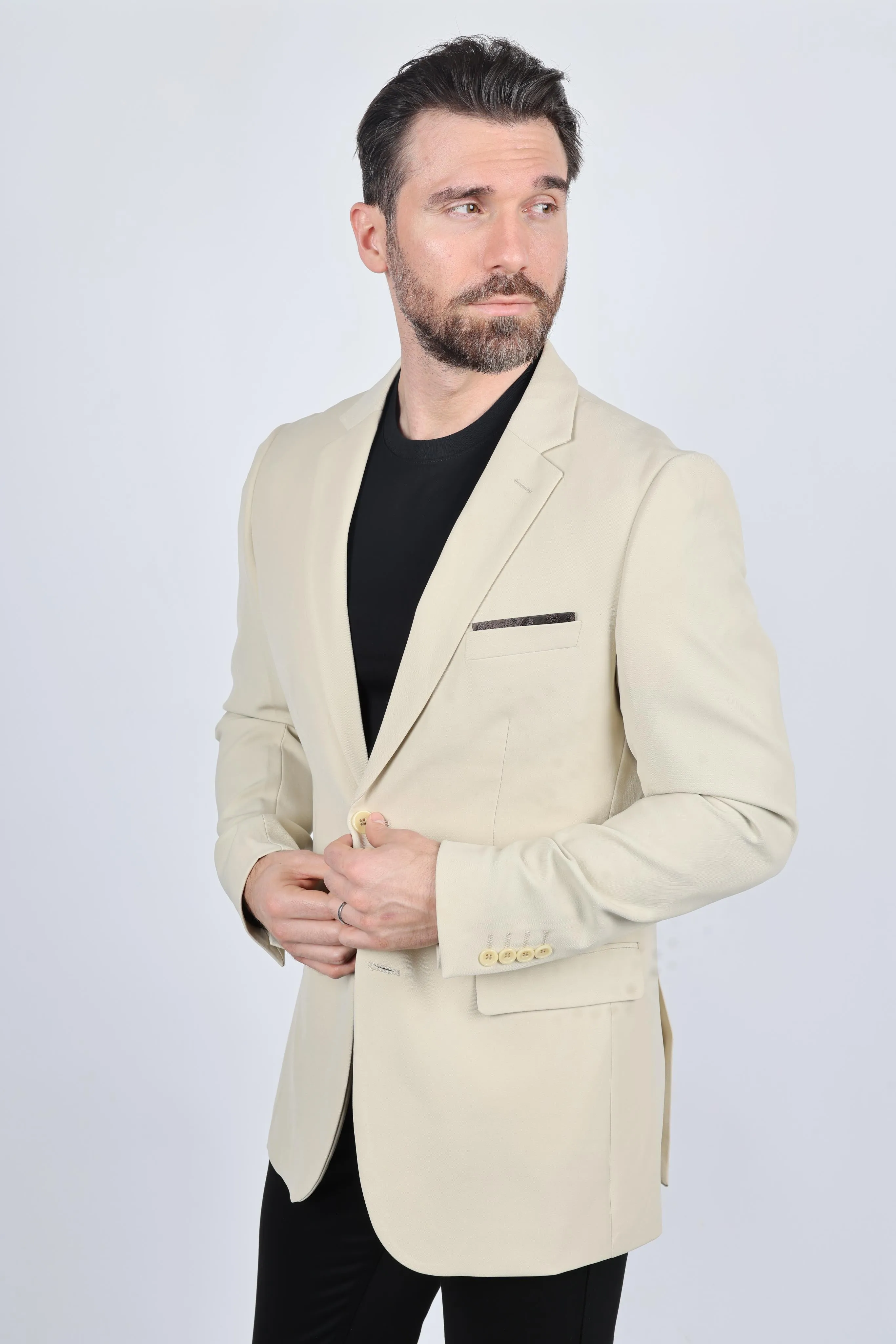 Mens Modern Fit Stretch Date Night Blazer from Platini Fashion