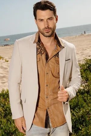 Mens Modern Fit Stretch Date Night Blazer from Platini Fashion