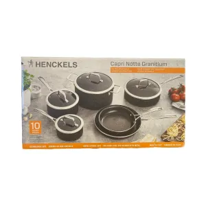 *Missing Saute Pan*Henckels Capri Notte Granitium 10-Piece Nonstick Cookware Set