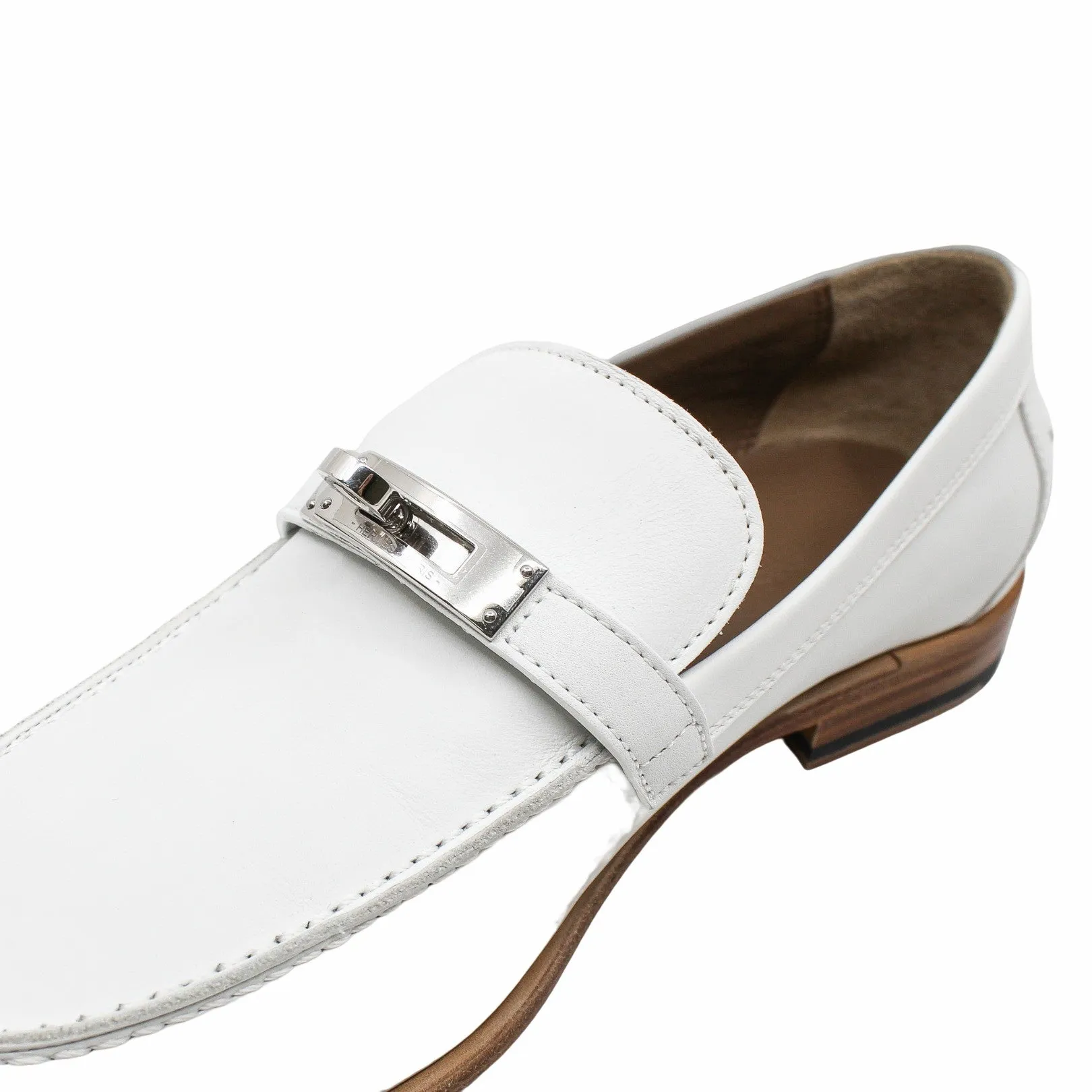 moccassins destin white loafer #37