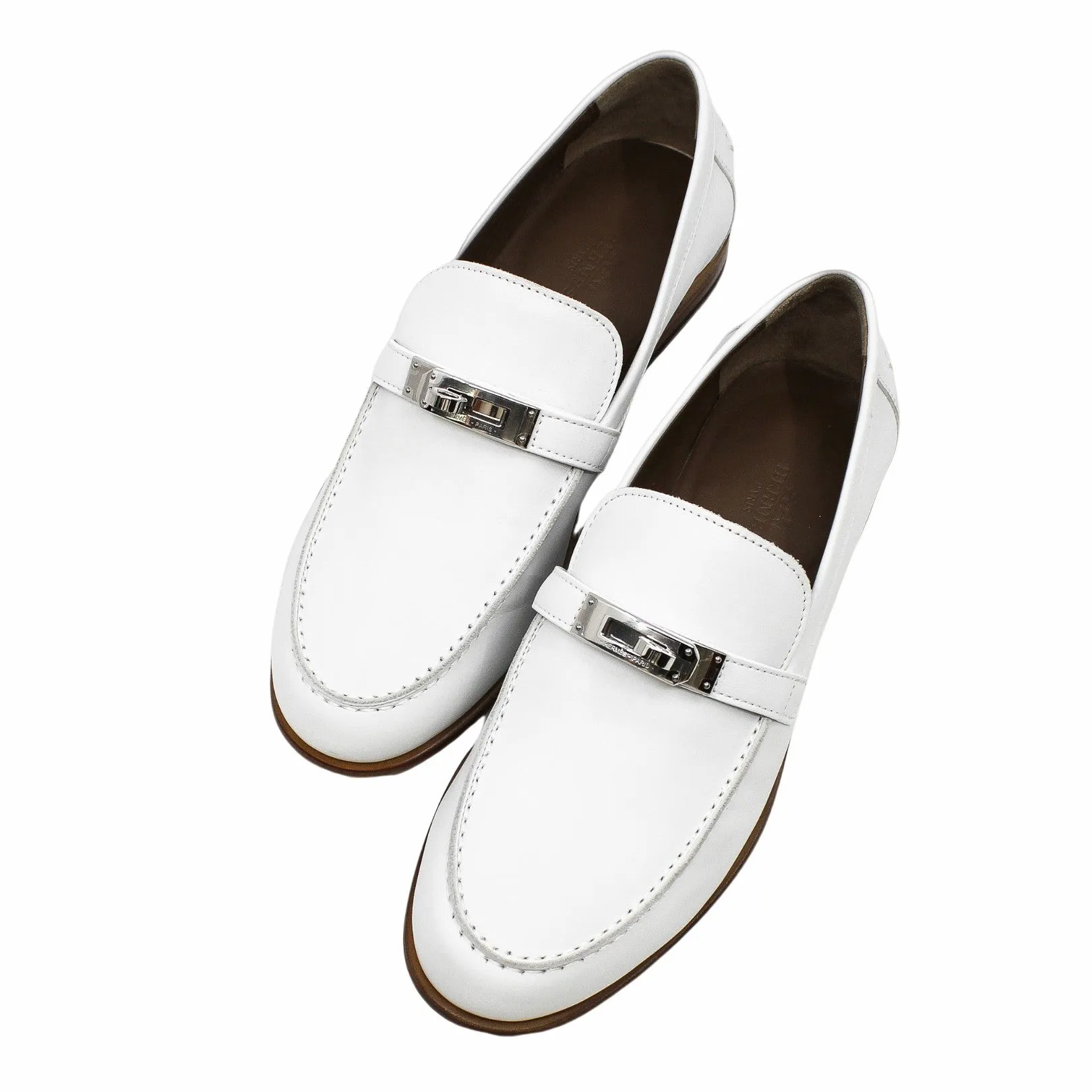 moccassins destin white loafer #37