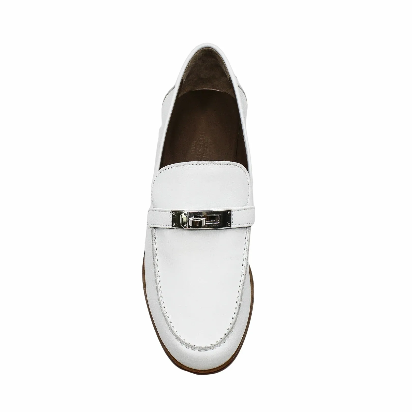 moccassins destin white loafer #37
