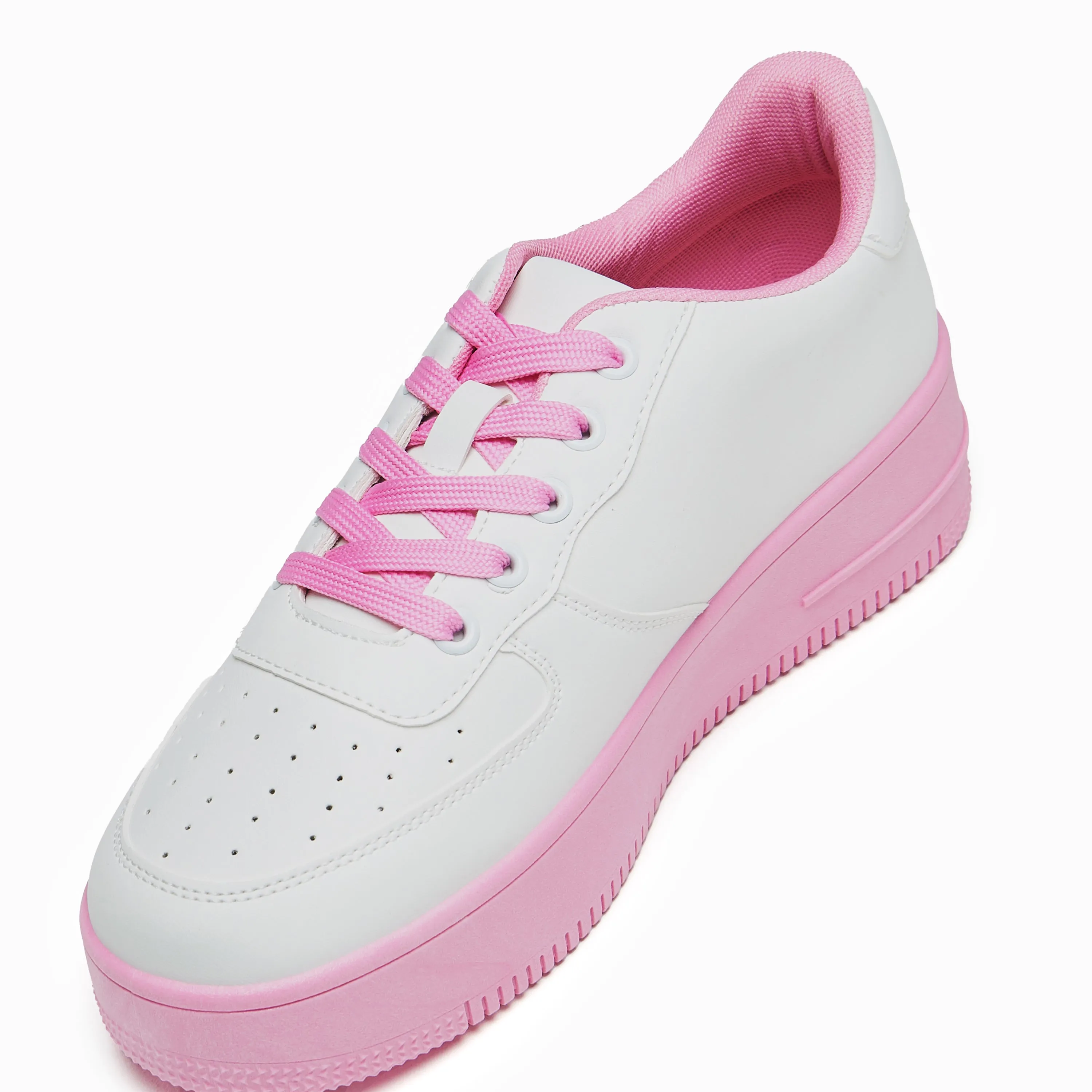 Morning Sakura Platform Trainers - White