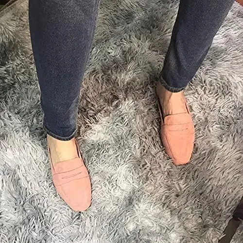 Mules for Women Shoes Slip on Flats Backless Penny Loafers Closed Toe Mule Slides