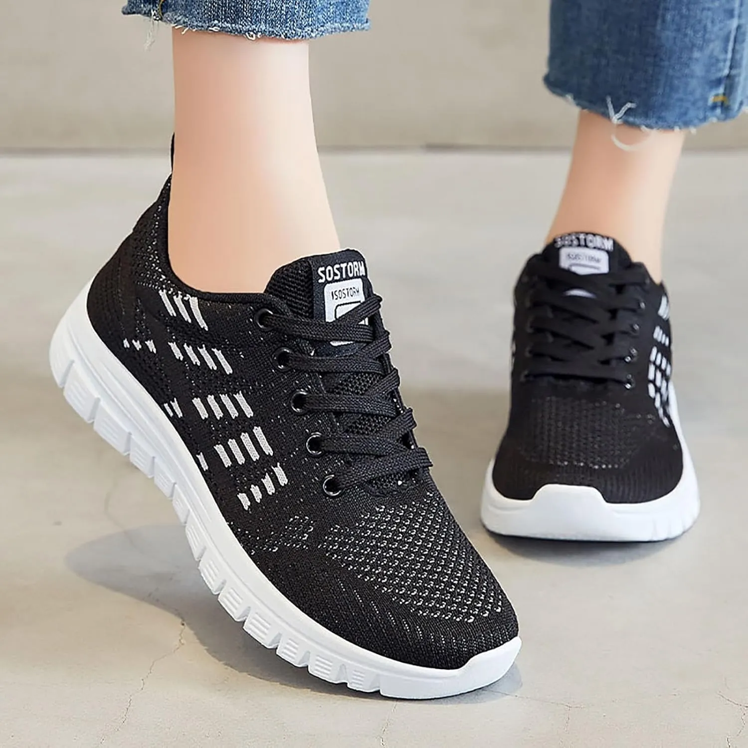 Musabela Orthopedic Shoes for Women, Women Comfortable Walking Shoes Slip On Sneakers with Arch Support Tennis Shoes