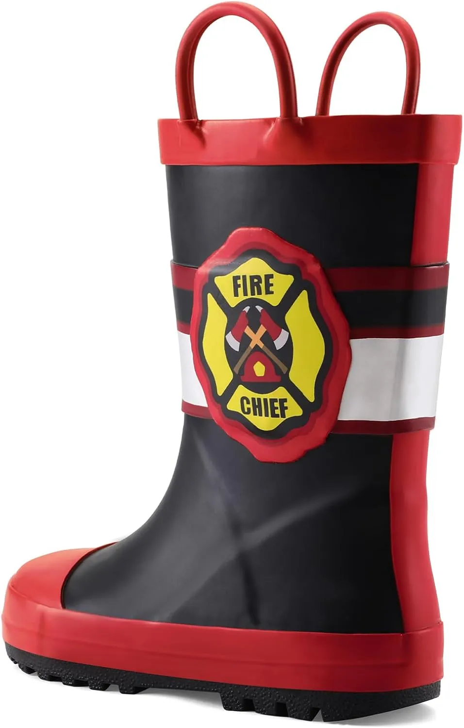 mysoft Kids Rain Boots for Girls Boys Toddler Waterproof Rubber Cute Printed with Easy-On Handles