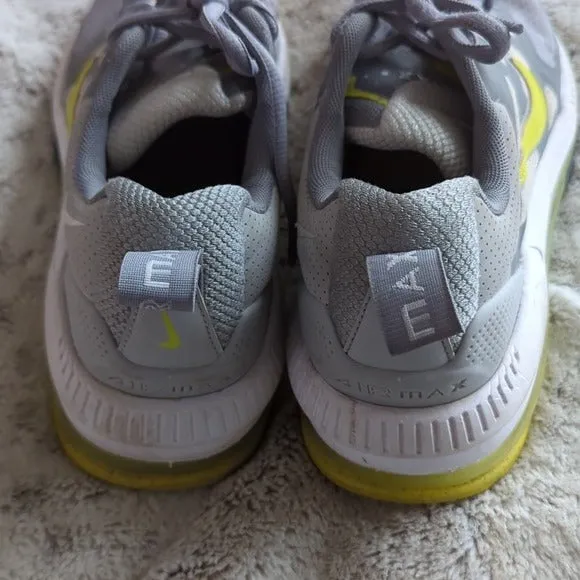 Nike Air Max Genome Mens Sneakers Gray Fog High Voltage Size 8.5 Athletic Shoes