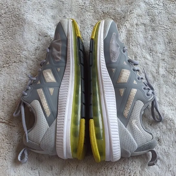 Nike Air Max Genome Mens Sneakers Gray Fog High Voltage Size 8.5 Athletic Shoes