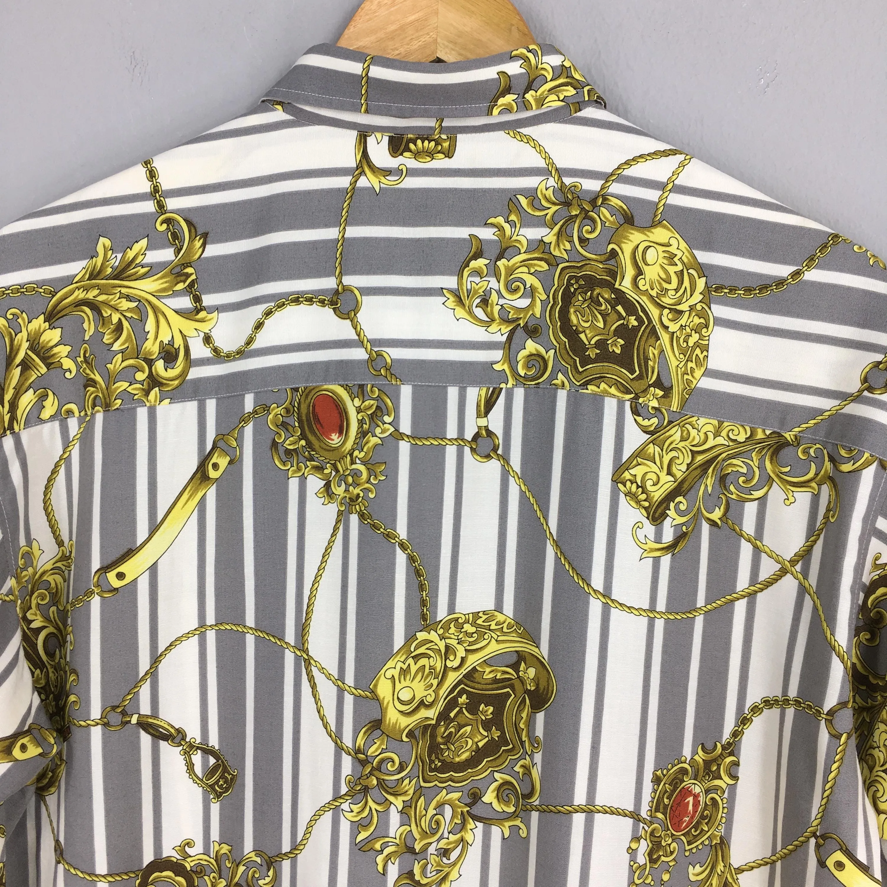 Novelty Baroque Rayon Shirt Large