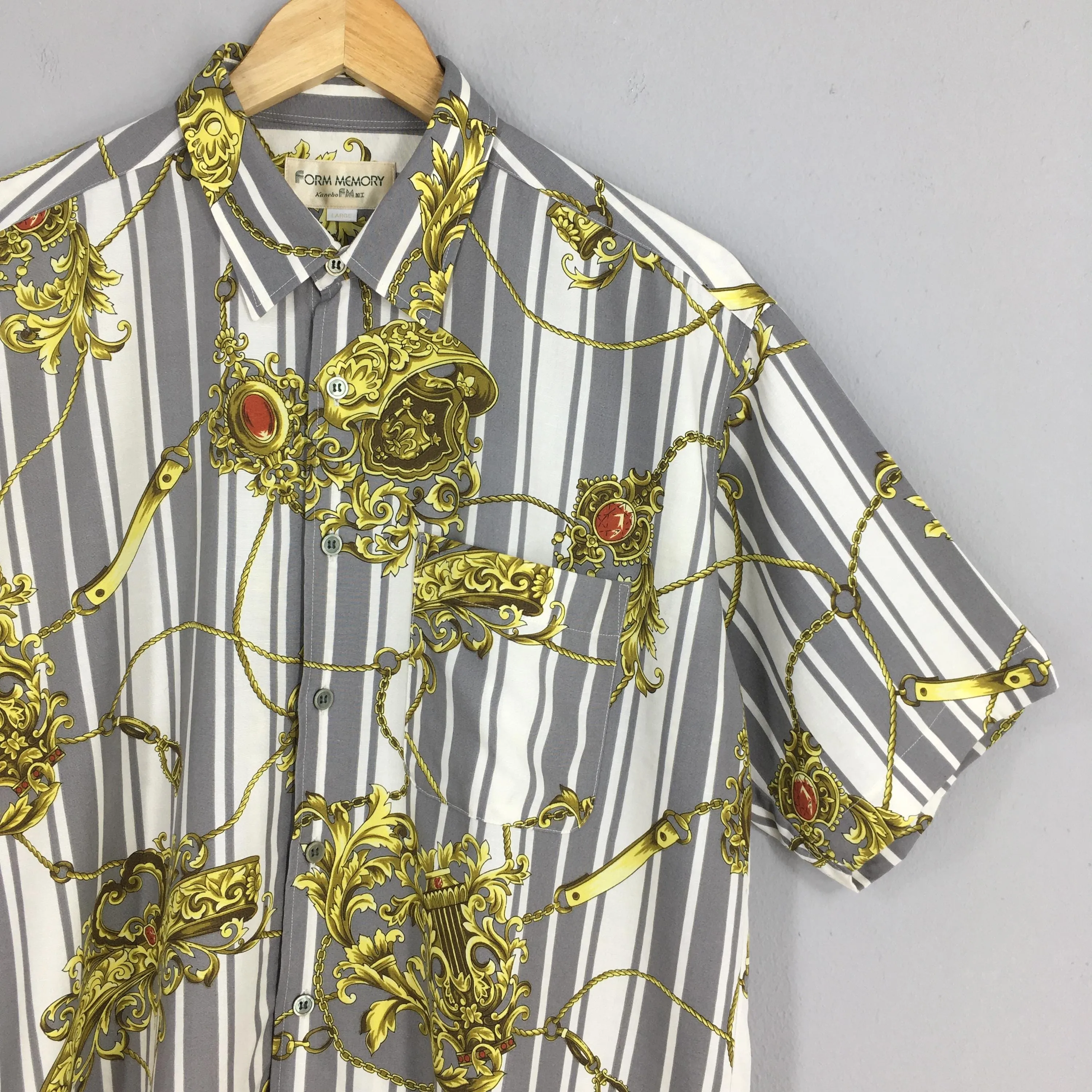 Novelty Baroque Rayon Shirt Large