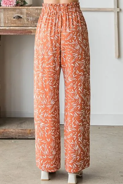 ONLINE EXCLUSIVE Heimish Printed Tied Straight Casual Pants