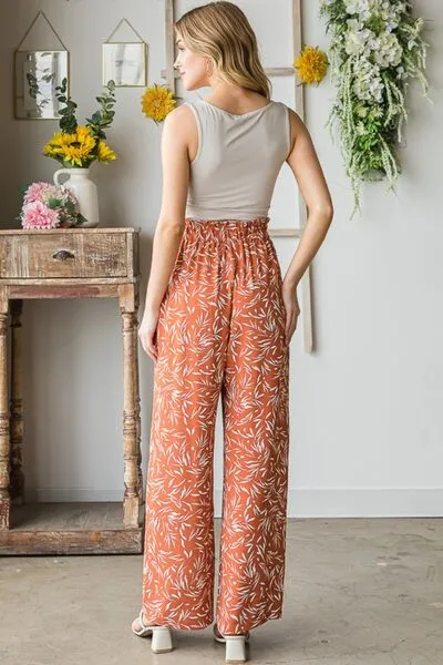 ONLINE EXCLUSIVE Heimish Printed Tied Straight Casual Pants