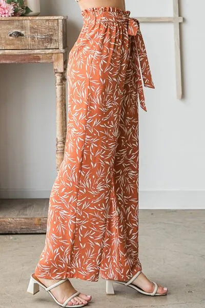 ONLINE EXCLUSIVE Heimish Printed Tied Straight Casual Pants